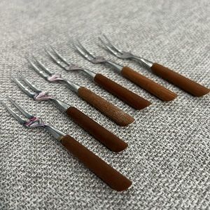 Vintage Midcentury Tiny Forks